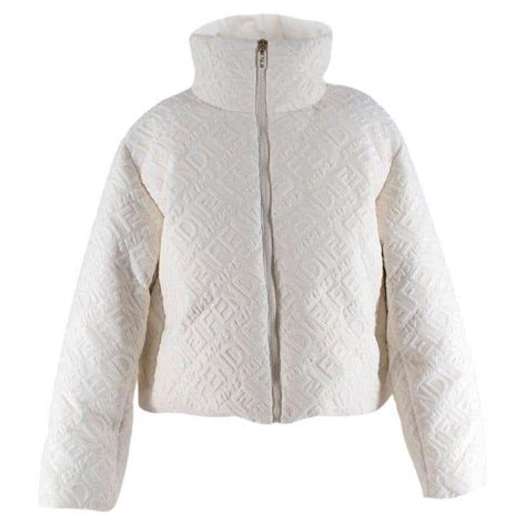 fendi nylon down jacket|Fendi puffer jacket white.